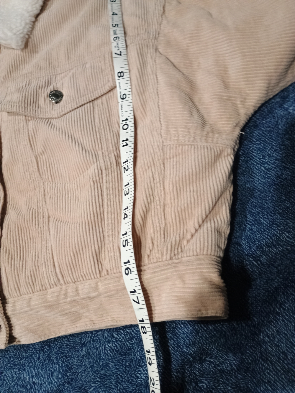 Forever 21 Beige Corduroy Teddy Collar Jacket - Picture 8 of 11